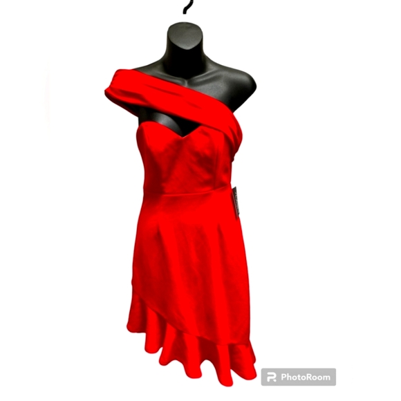 (M)⚘️❤️Morning Mist Red Hearthrob Mini Cocktail Dress⚘️Ptp 13×L31" - Picture 3 of 7